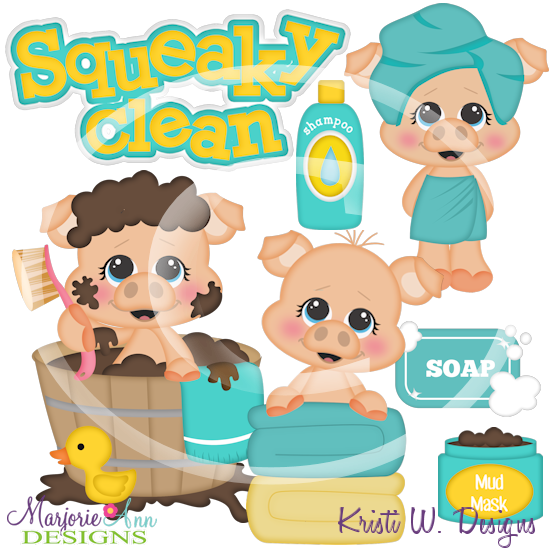 Mud Bath SVG Cutting Files Includes Clipart - Click Image to Close